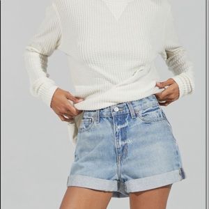 High waist mom shorts